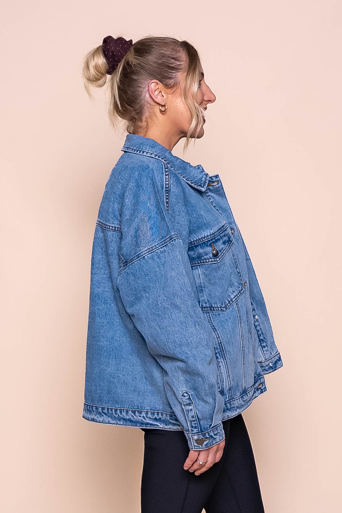 Blair Denim Jacket in Light Blue - All About Eve