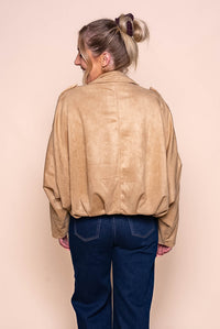 Rhianna Bomber Jacket in Light Camel
