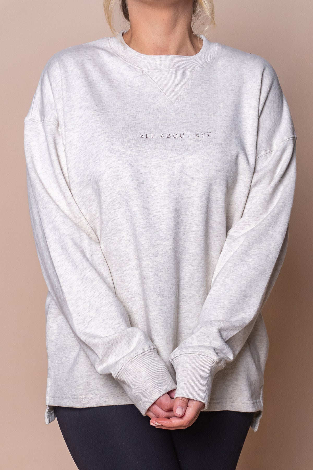 AAE Washed Relaxed Crew in Oatmeal - All About Eve