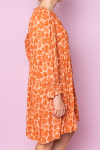 Giavanna Dress in Coral