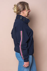 Varsity Zip Crew in Navy - Foxwood