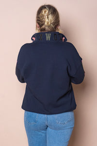 Varsity Zip Crew in Navy - Foxwood