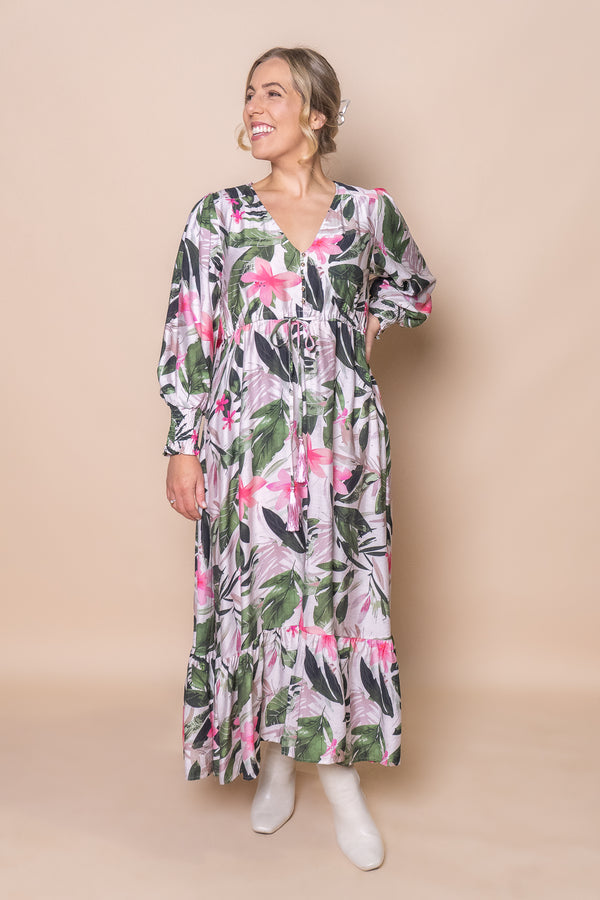 Harmony Floral Maxi Dress in Blush
