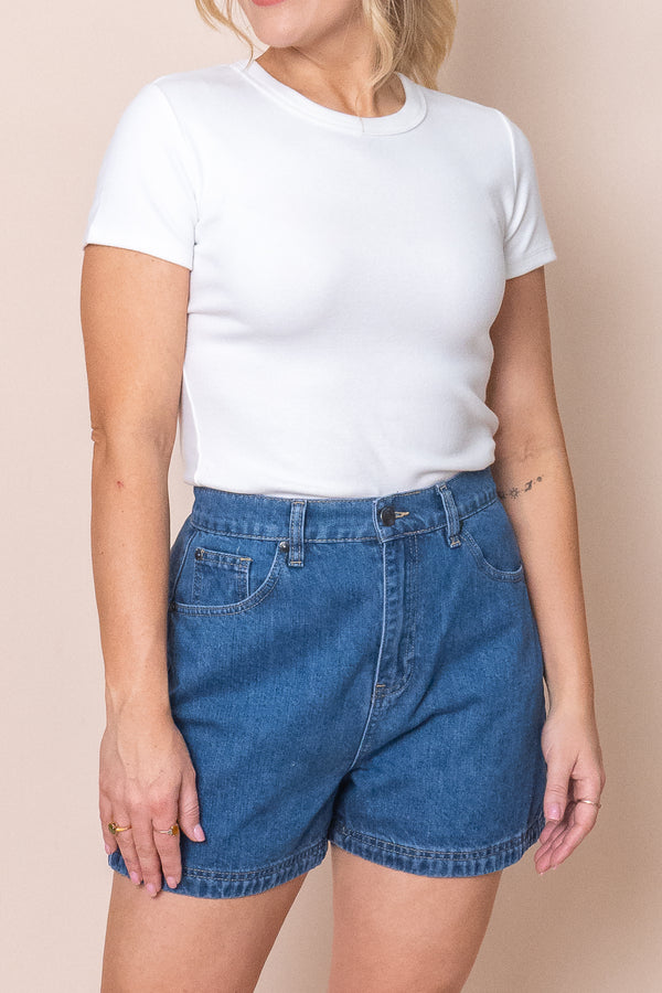 Eve Regular Tee in White - All About Eve