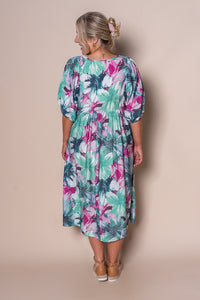 Sheree Midi Dress in Teal