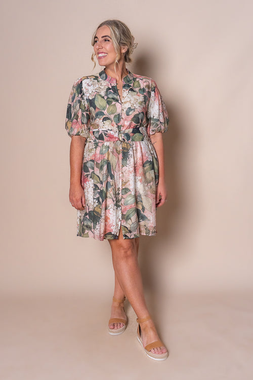 Natalia Floral Dress in Green