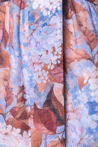 Natalia Floral Dress in Rust