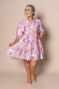 Ricky-Lee Mini Dress in Pink