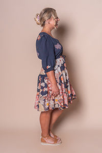 Tamara Floral Dress in Navy
