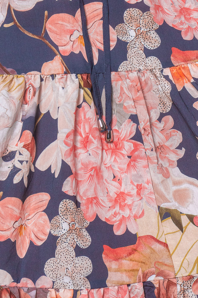 Tamara Floral Dress in Navy