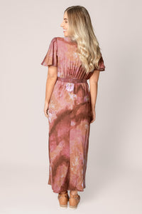 Niamh Midi Dress in Dusty Rose