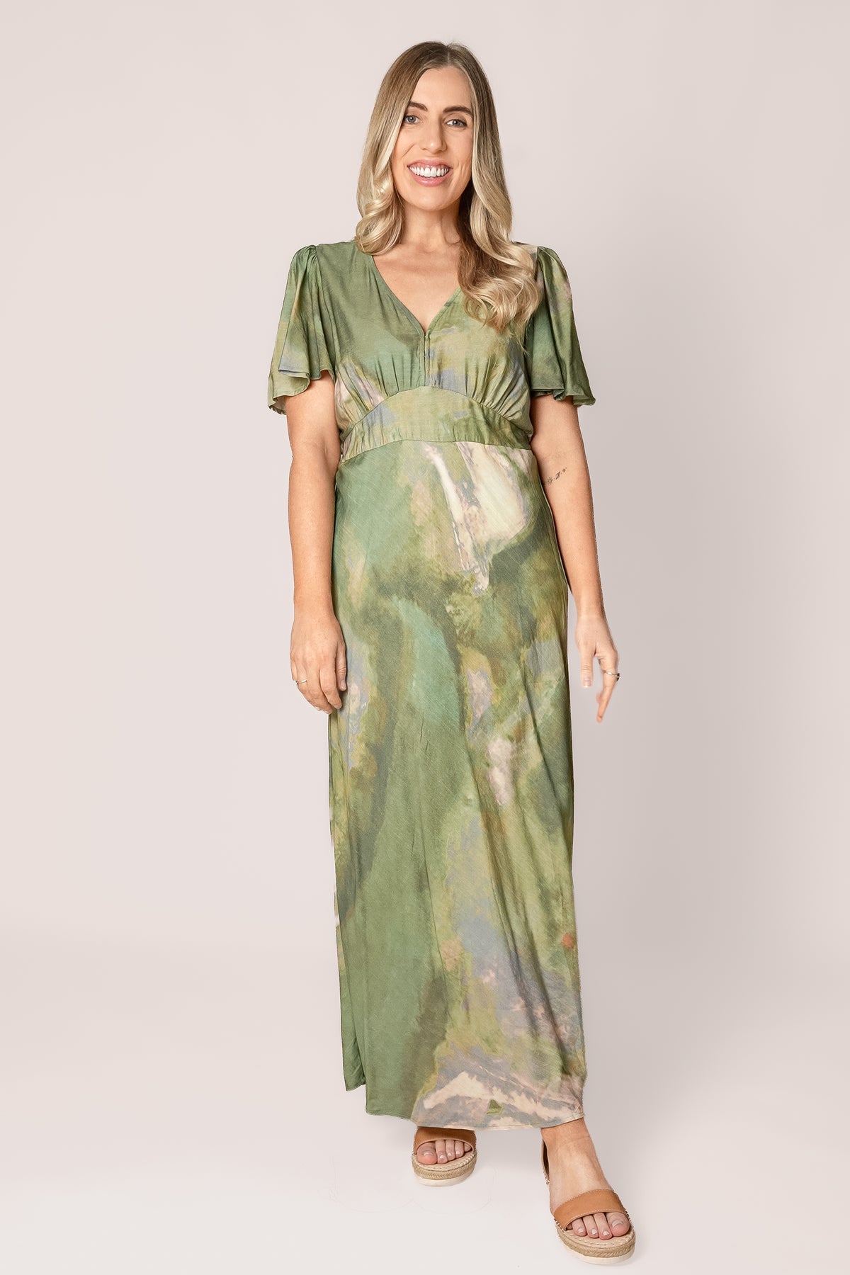 Niamh Midi Dress in Sage