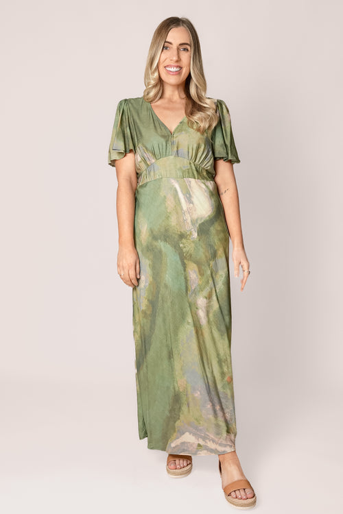 Niamh Midi Dress in Sage