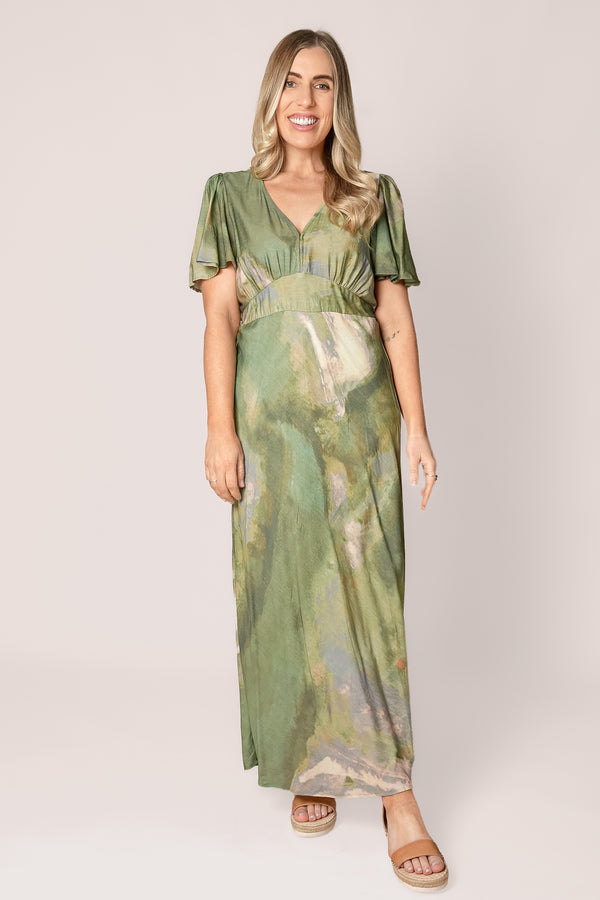 Niamh Midi Dress in Sage