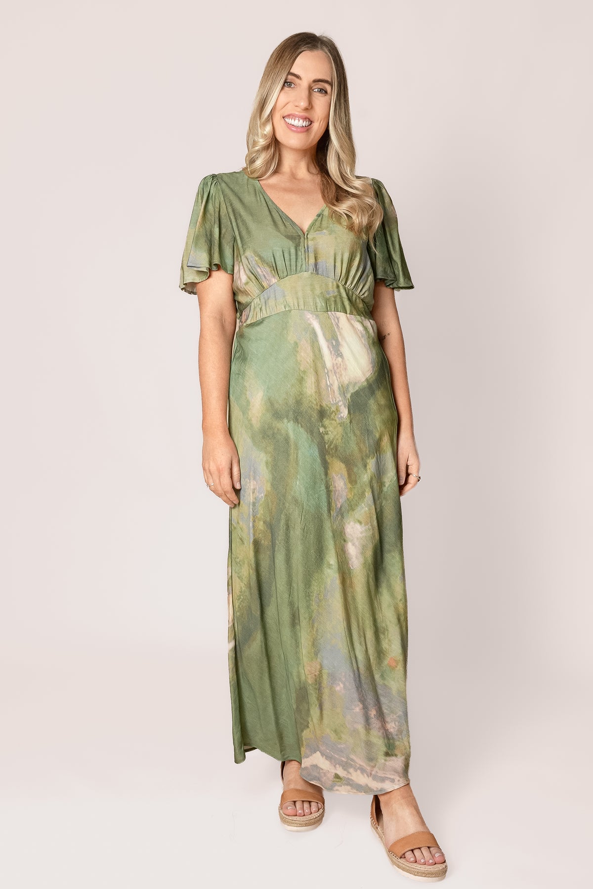 Niamh Midi Dress in Sage