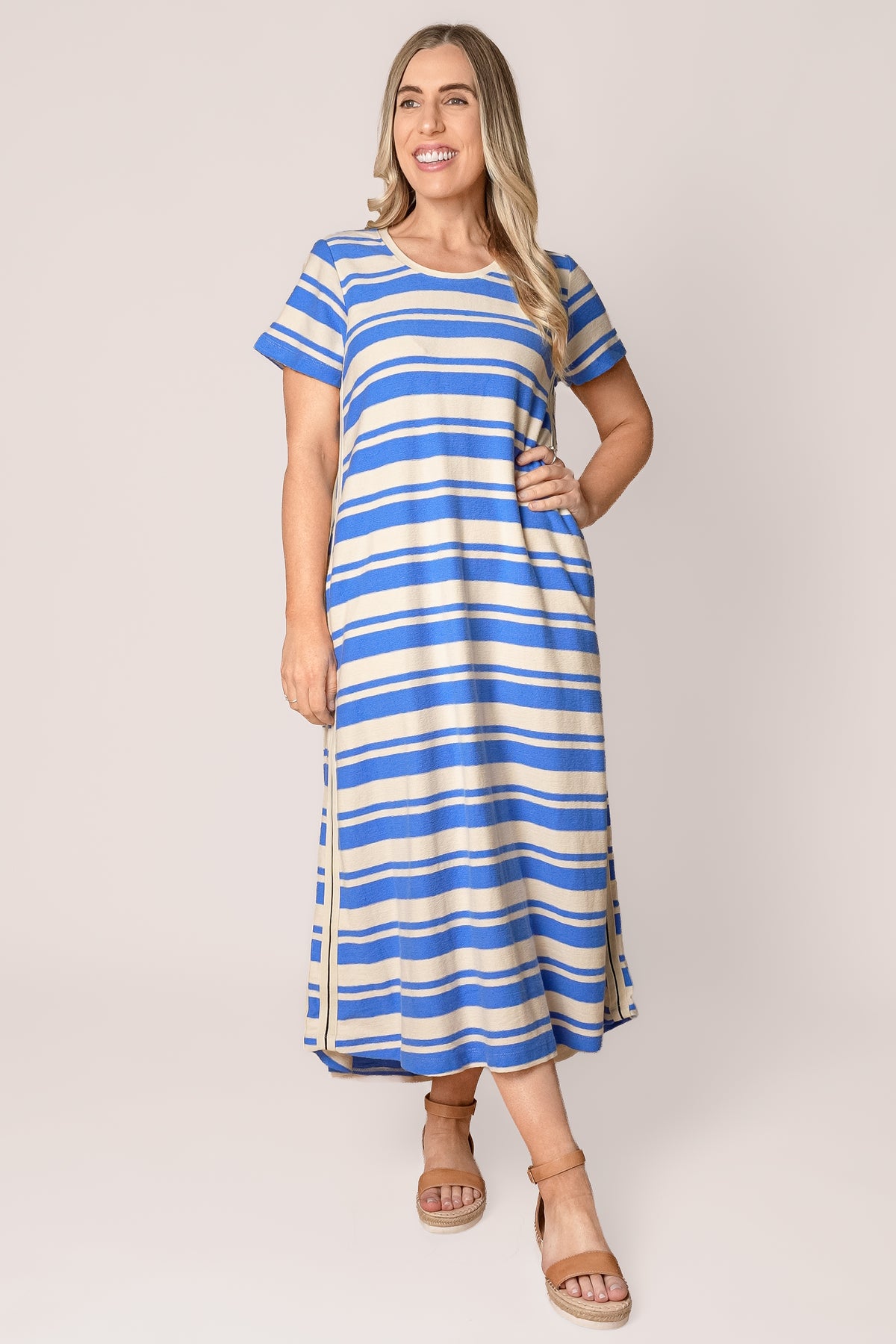 Tides Dress in Blue - Foxwood
