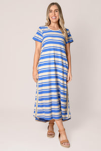 Tides Dress in Blue - Foxwood