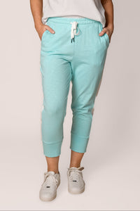 Brunch Pant with Side Tape in Tonic Blue/White - Elm