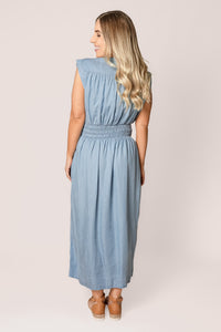 Bleu Dress in Light Blue - Foxwood