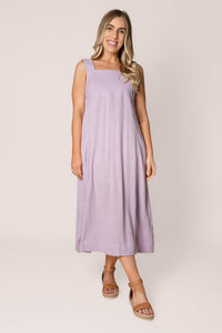 Sage Midi Dress in Pastel Lilac - Foxwood