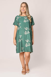 Paulette S/S Dress in Sage
