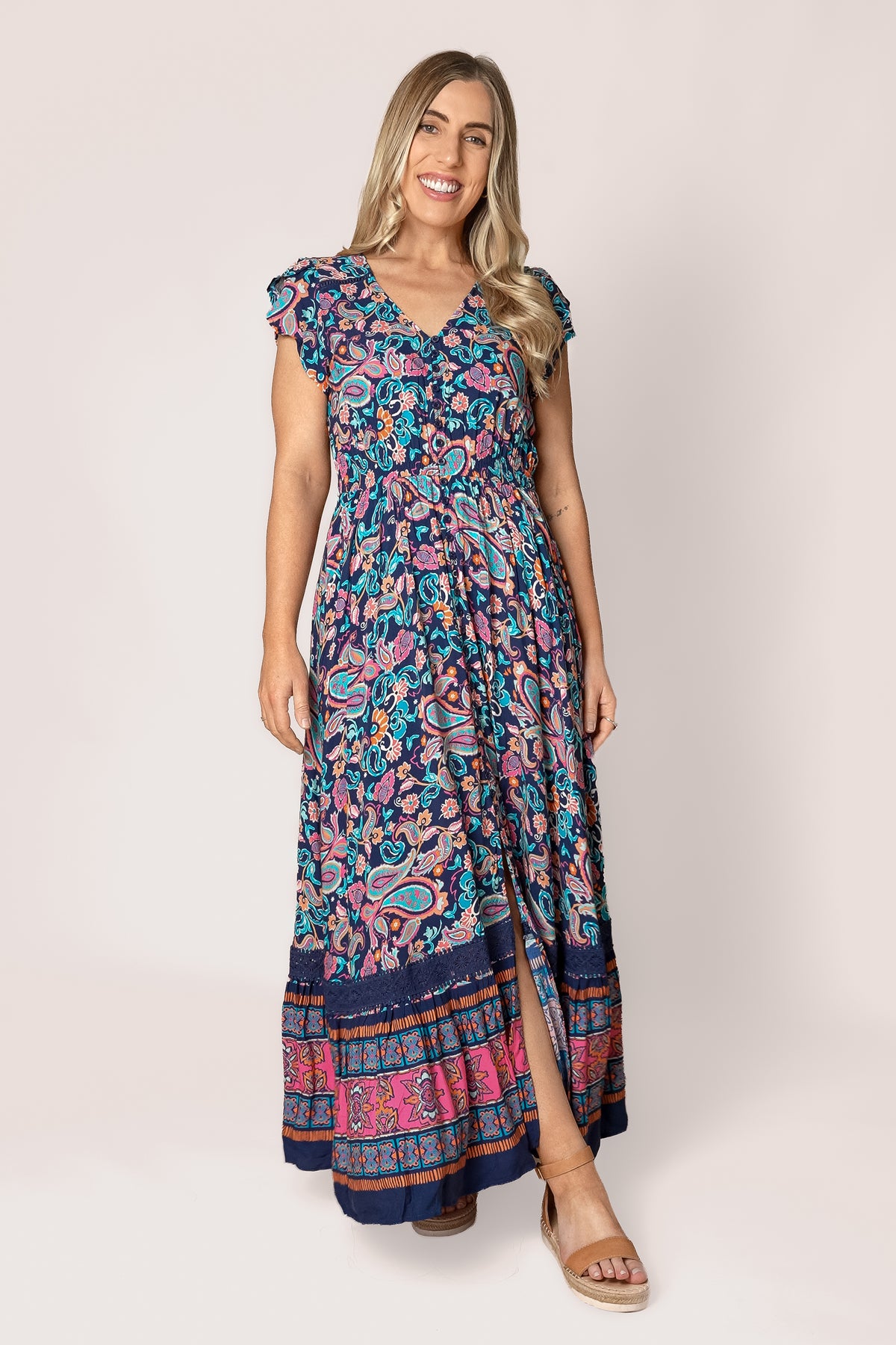 Palmer Maxi Dress in Navy