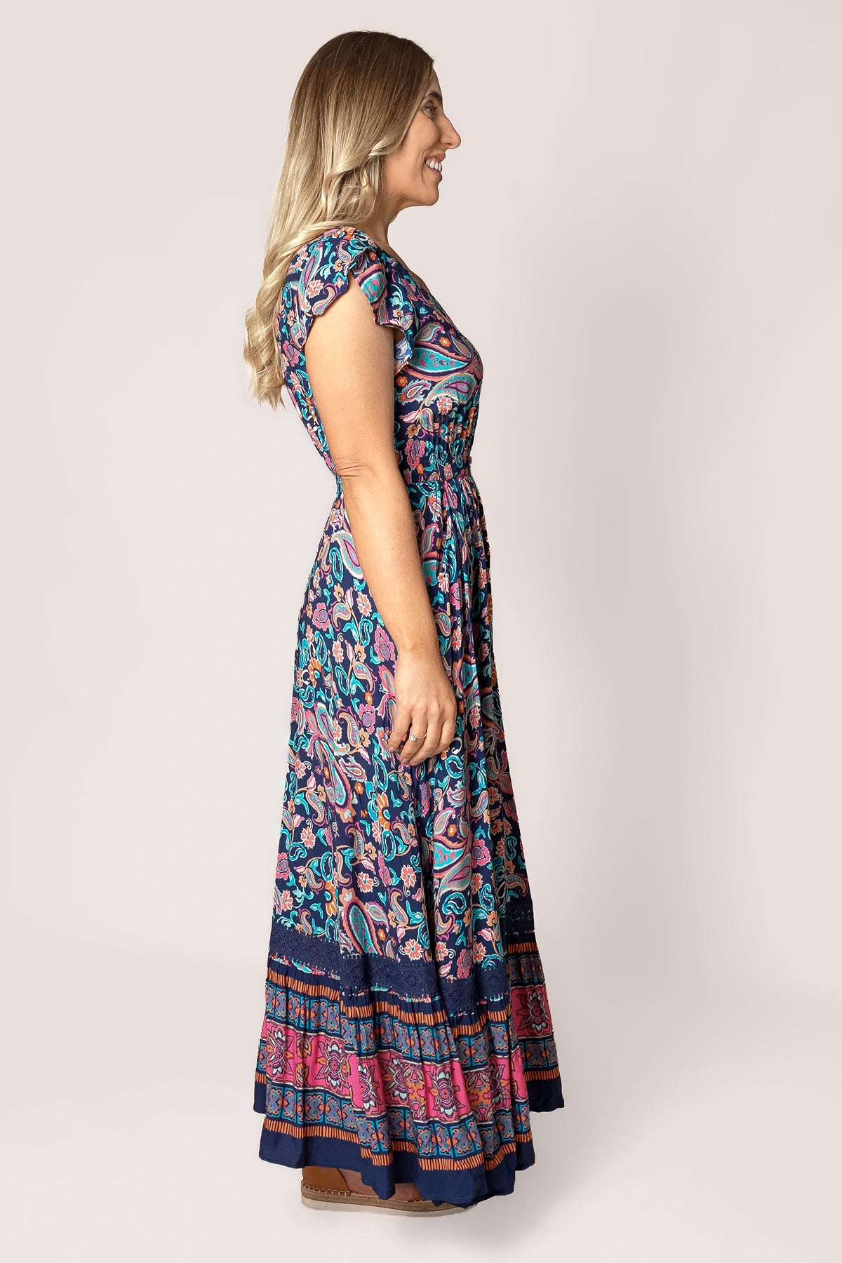 Palmer Maxi Dress in Navy