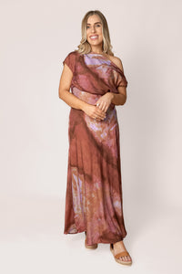 Keira Print Set in Dusty Rose