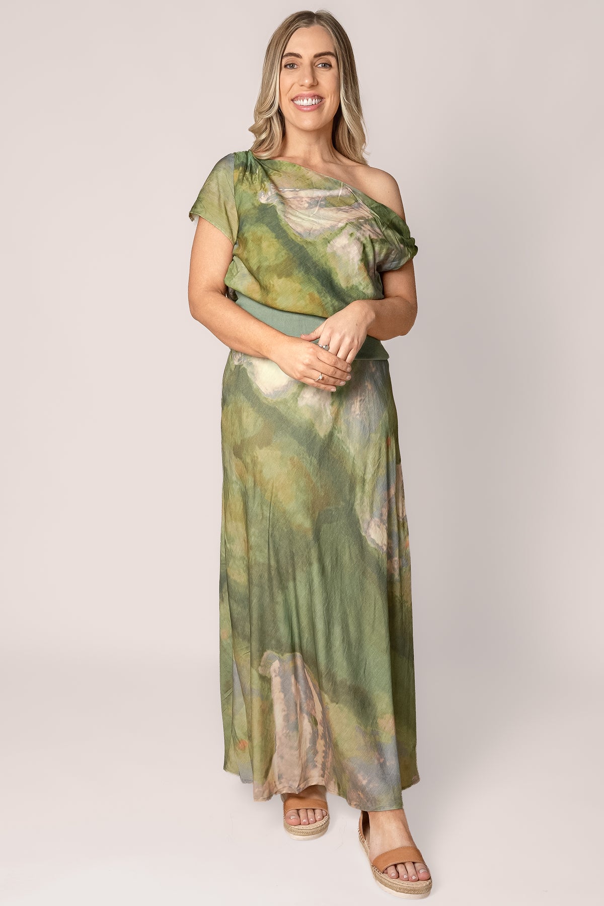 Keira Print Set in Sage