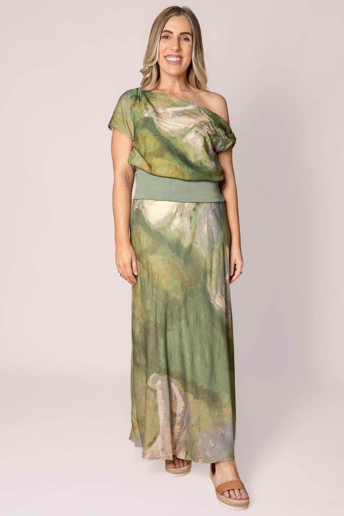 Keira Print Set in Sage