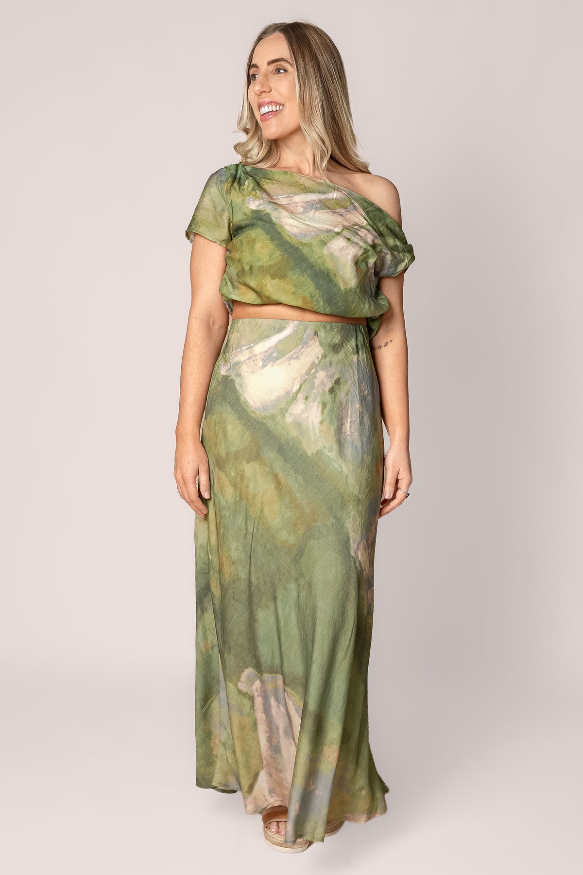 Keira Print Set in Sage