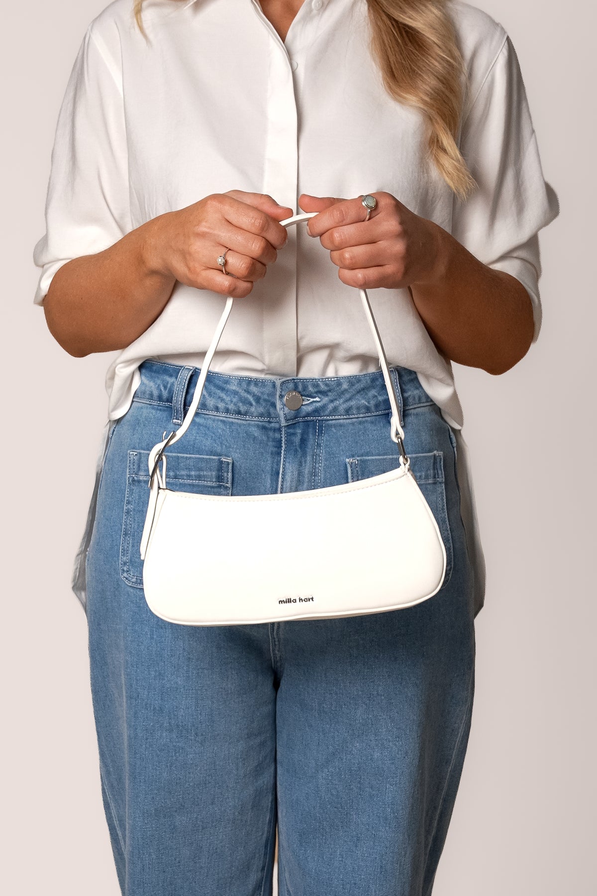 Lotte Handbag in White - Milla Hart