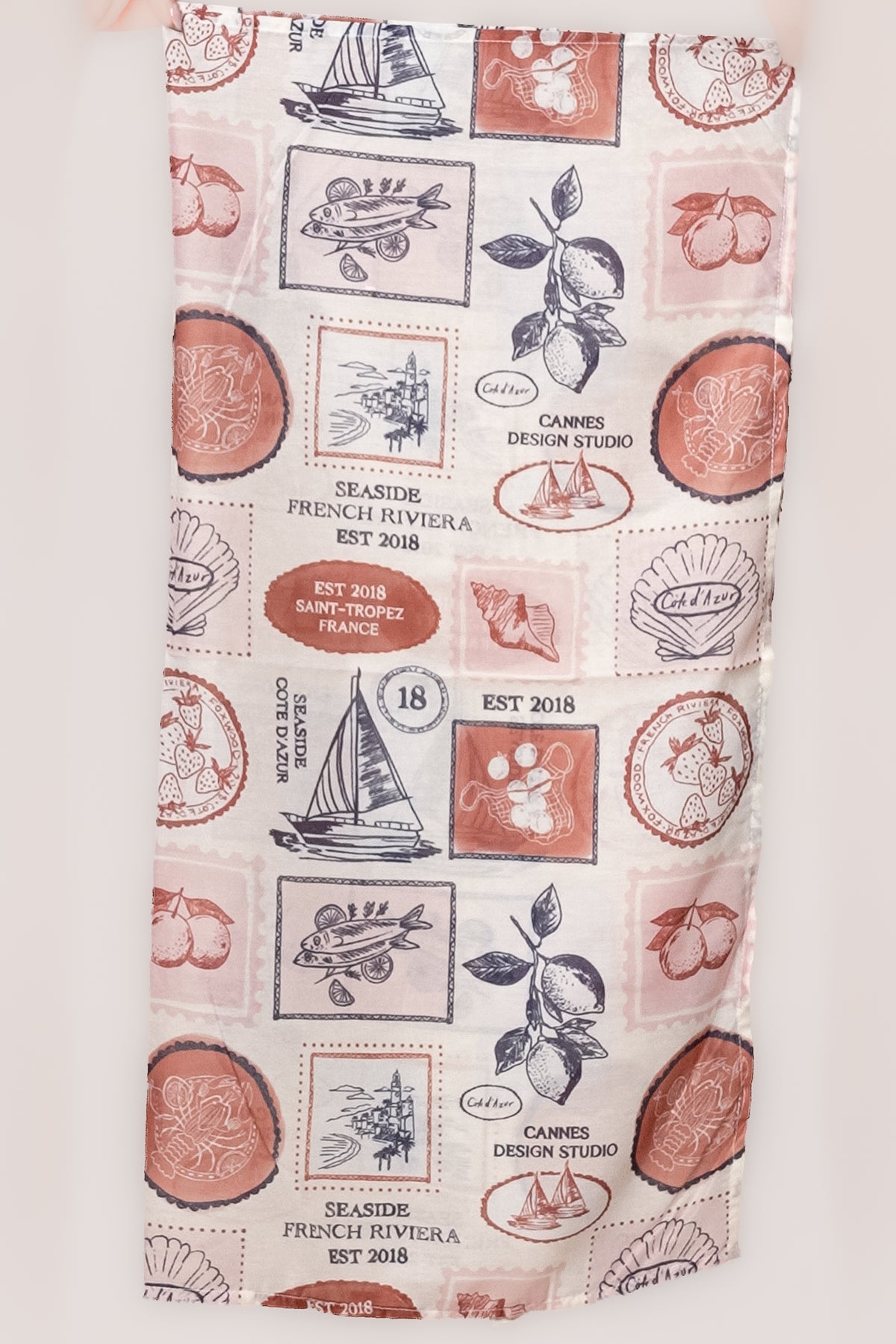 French Rivera Scarf in Vintage White - Foxwood