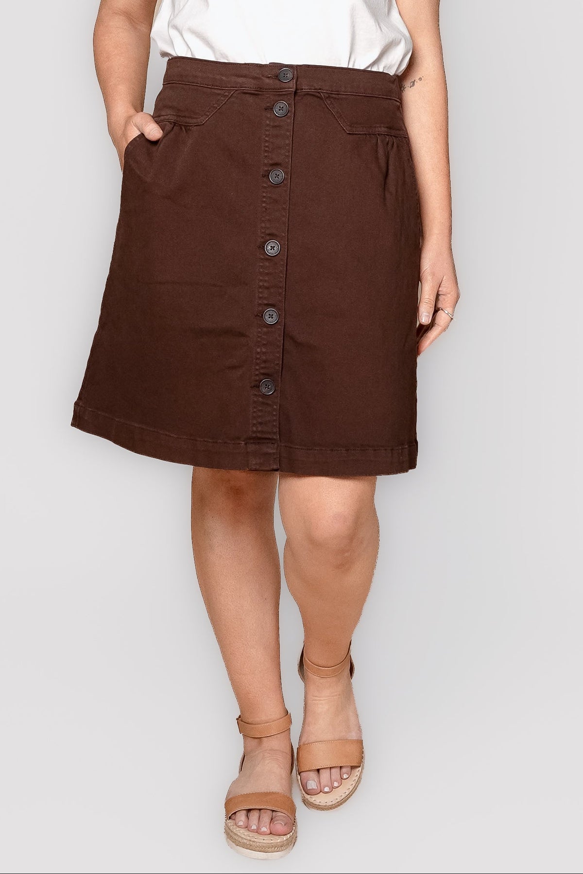 Amanda Skirt in Chocolate - Foxwood