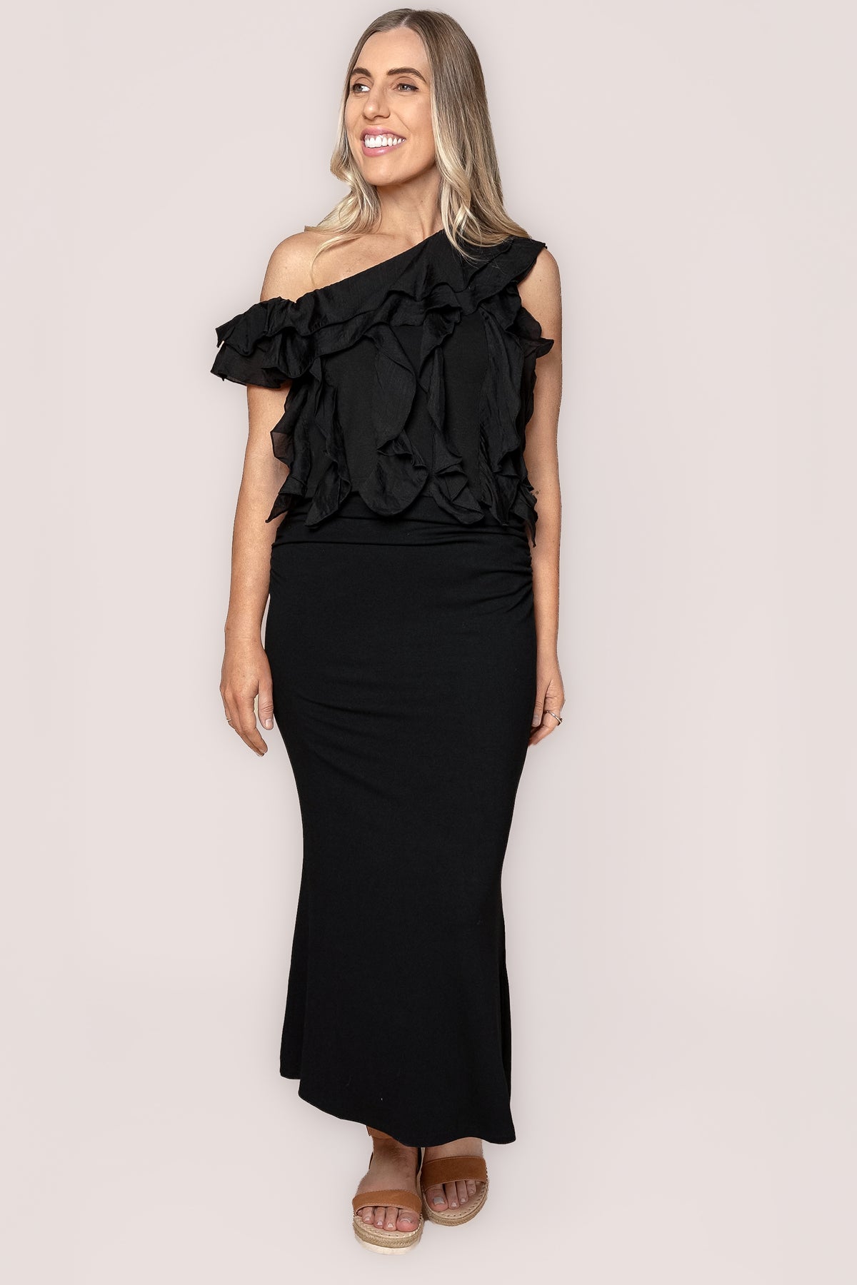 Cruise Midi Skirt in Black