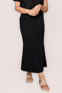 Cruise Midi Skirt in Black