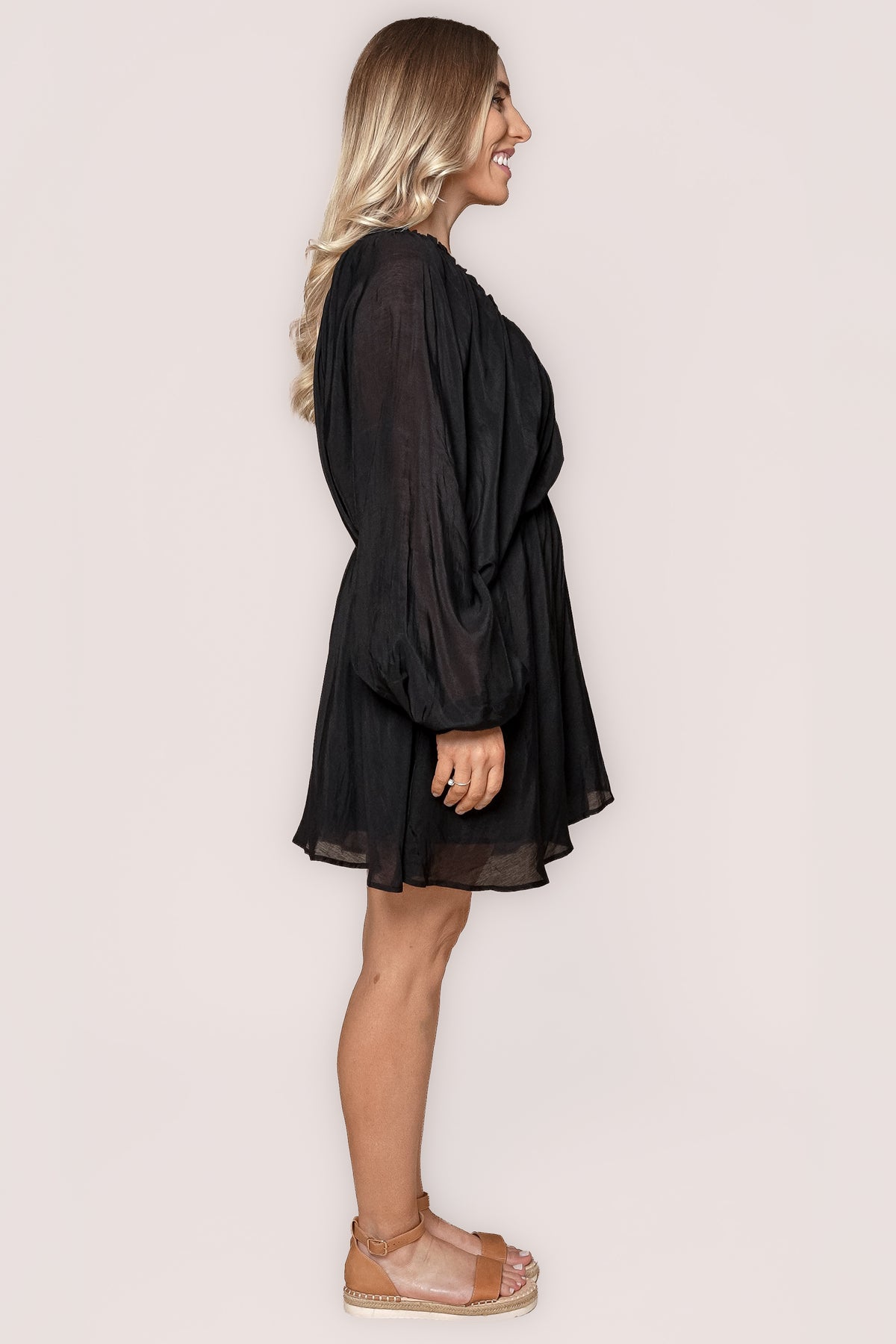 Louanna Mini Dress in Black