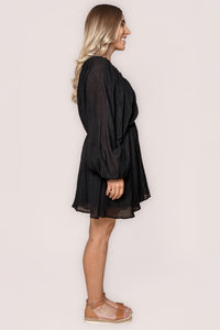 Louanna Mini Dress in Black