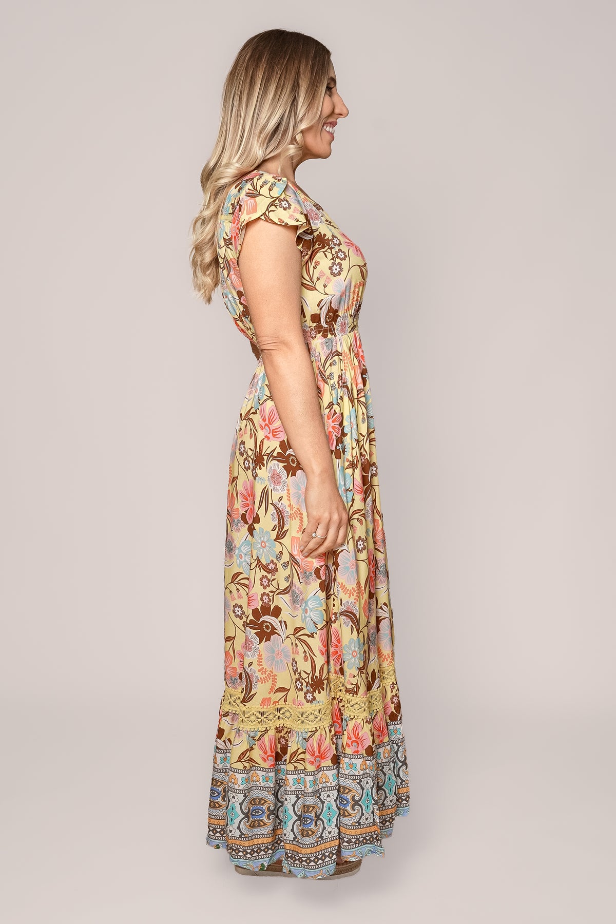 Morrison Maxi Dress in Butter Yellow