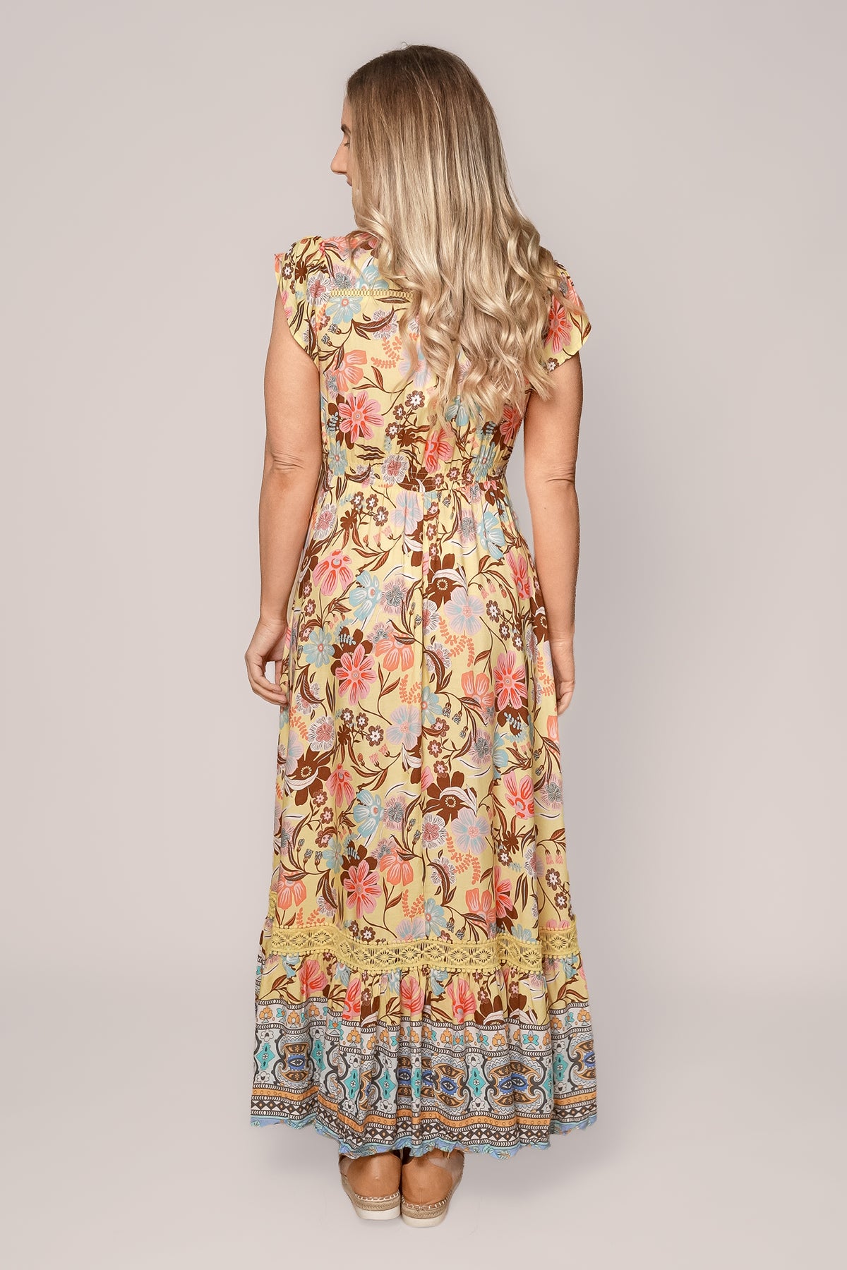 Morrison Maxi Dress in Butter Yellow
