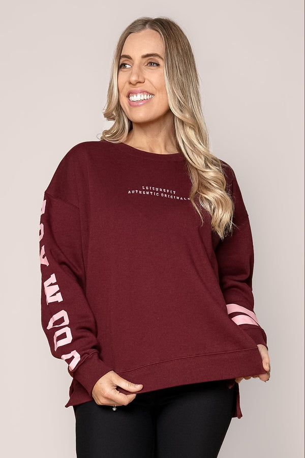 Origin Crew in Burgundy - Foxwood