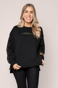 Metallic Origin Crew in Black/Gold - Foxwood