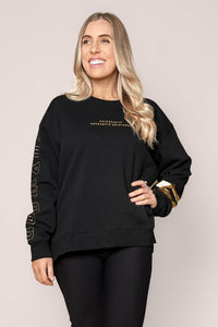 Metallic Origin Crew in Black/Gold - Foxwood