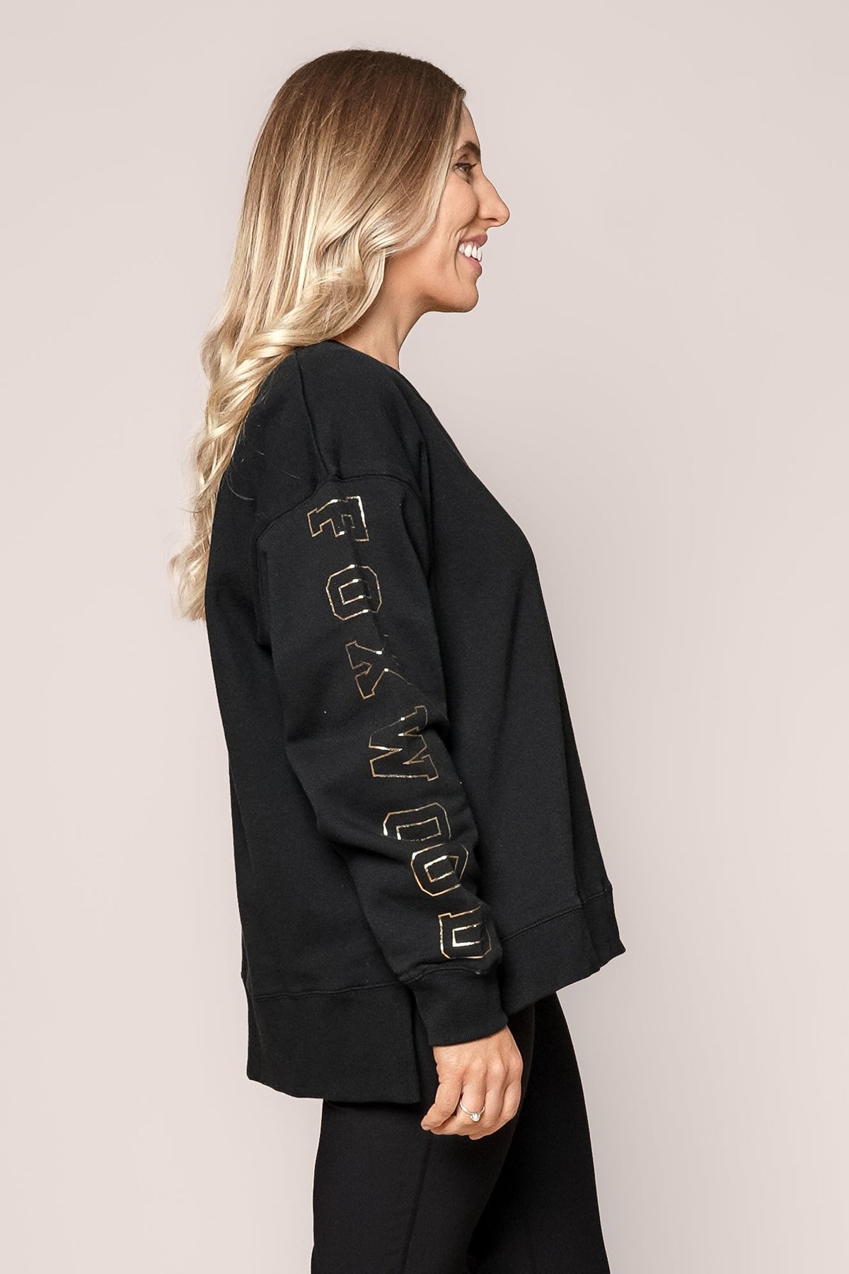 Metallic Origin Crew in Black/Gold - Foxwood