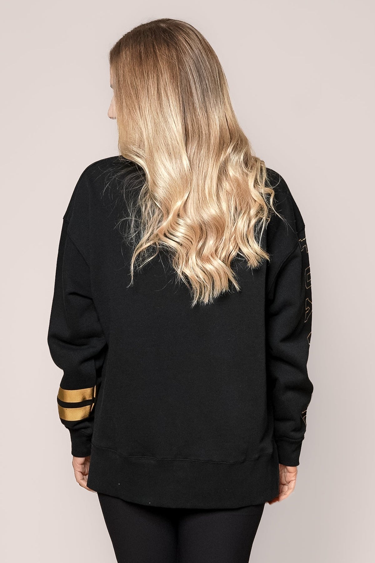 Metallic Origin Crew in Black/Gold - Foxwood