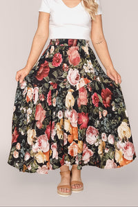 Bo Midi Skirt in Black