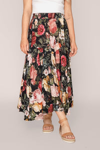 Bo Midi Skirt in Black