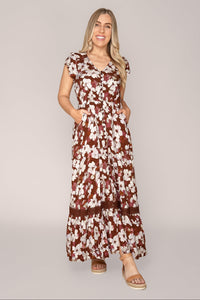 Tammy Maxi Dress in Cinnamon