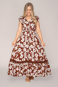 Tammy Maxi Dress in Cinnamon