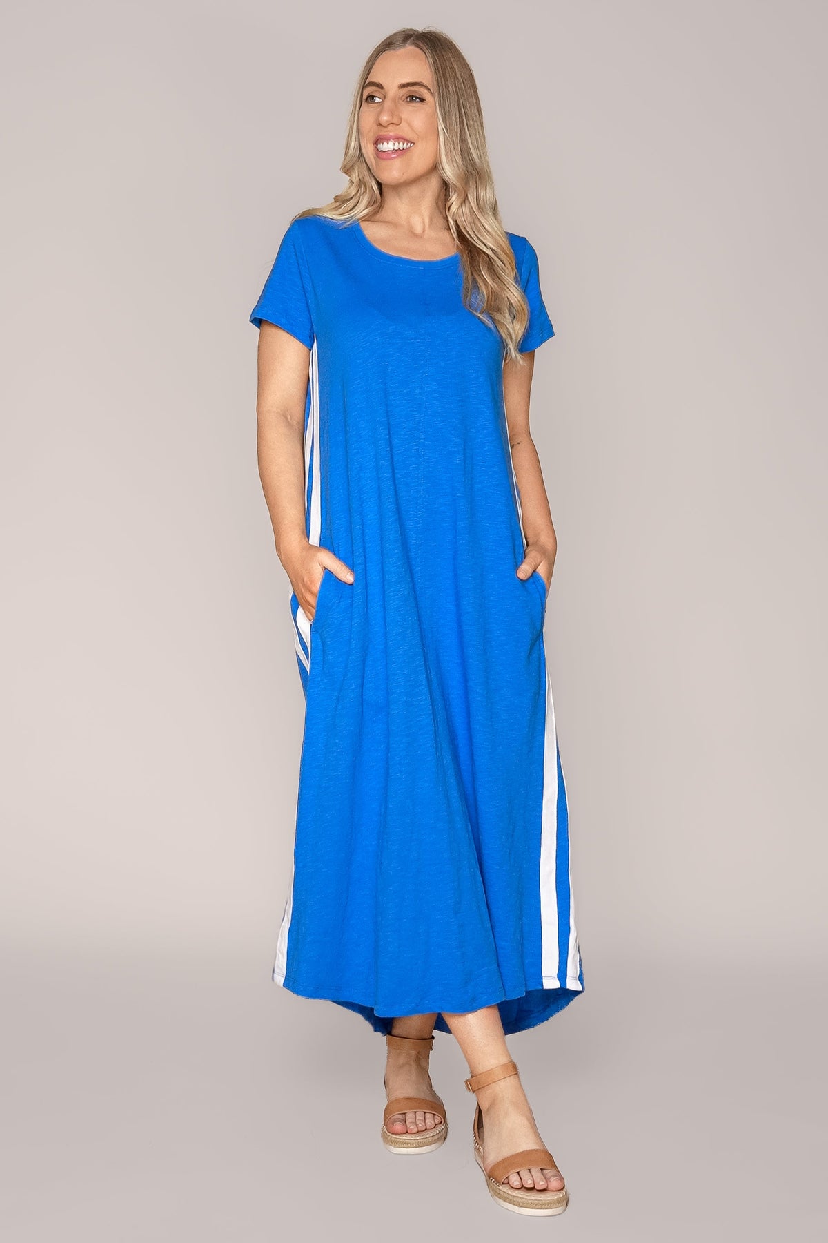 Recovery Dress in Deep Blue - Foxwood
